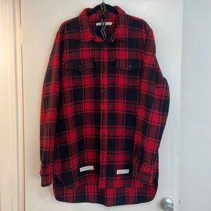 Off-White Virgil Abloh Flannel Size L - Kanye West